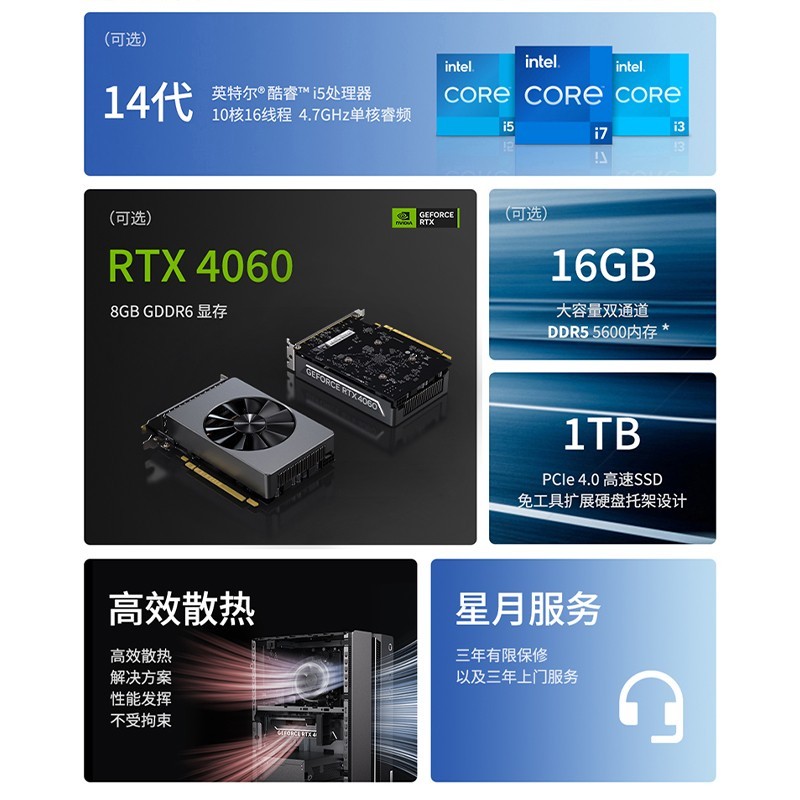 联想Lenovo GeekPro 2024台式机超值促销