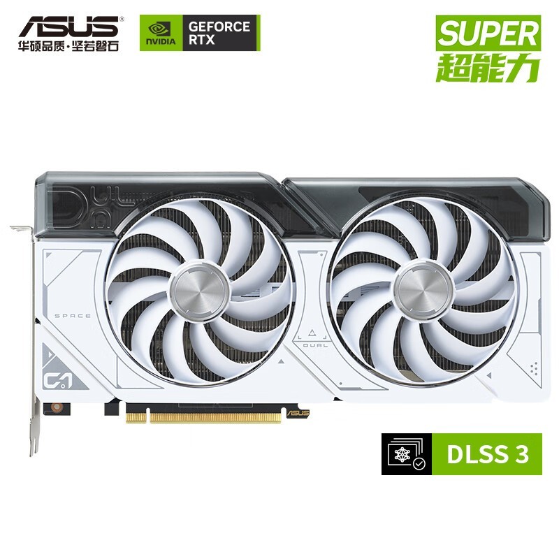 ˶ DUAL GeForce RTX4070 SUPER O12G WHITE