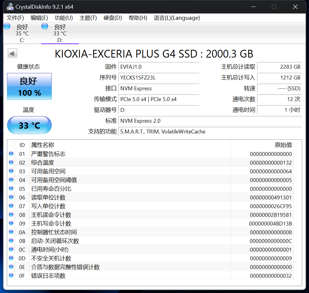 EXCERIA PLUS G4̬Ӳ⣺辶 ЧPCIe5.0Ӳµ䷶