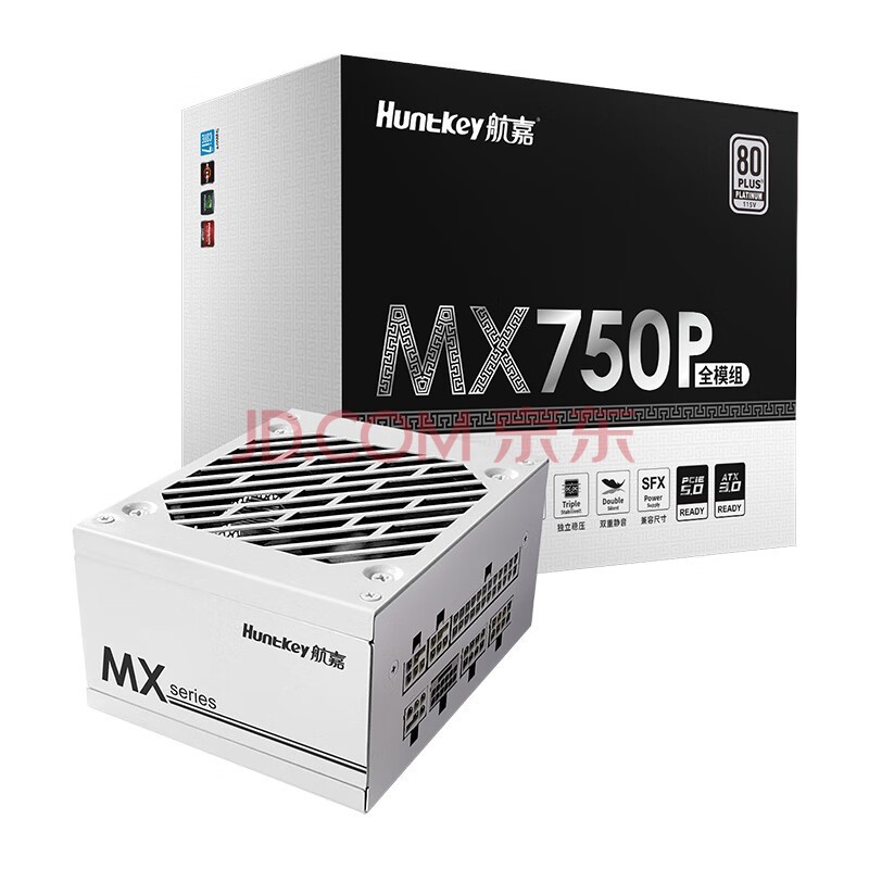 ΣHuntkeyMX750P SFXԴ 650W/750W׽ȫģԴ СԴ ATX3.0/Pcie5.0/ѹ/ATXתӰ MX750Pɫ-750W׽