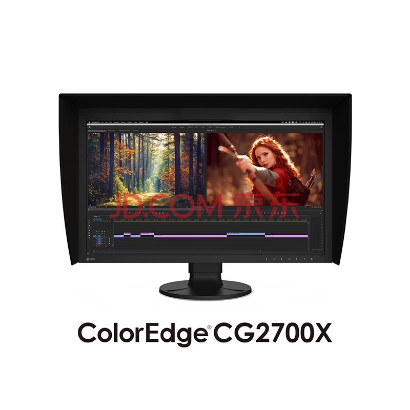 艺卓 EIZO CG2700X 专业色彩显示器 4K广色域显示屏 视频编辑 游戏开发 摄影后期 监控印刷调色 27英寸黑色