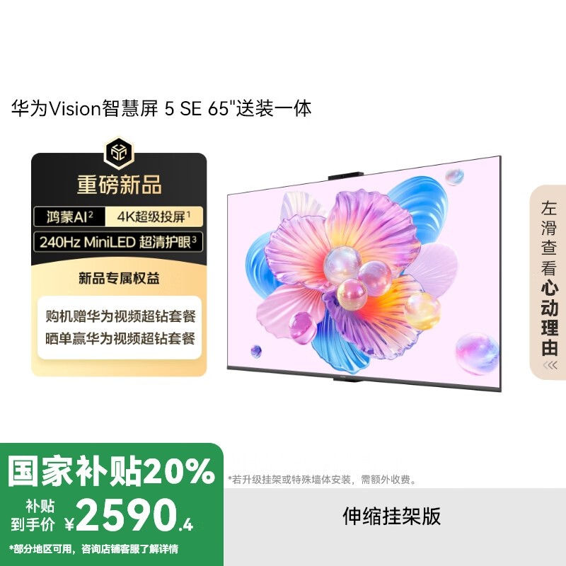 Ϊ Visionǻ5 SE 65ӢϵͳAIƬMiniLED
