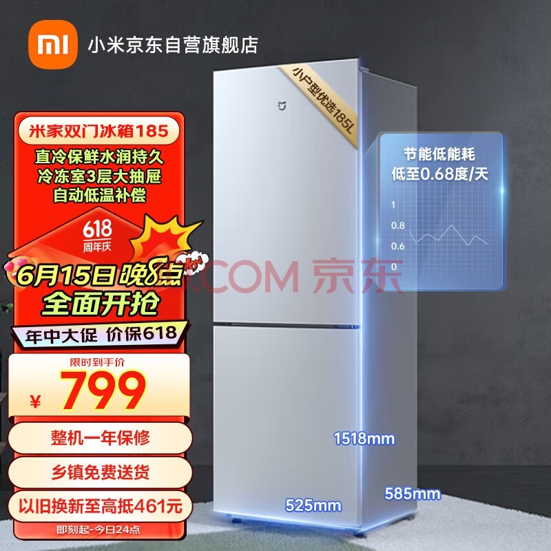 ׼С185L˫Сͼõ 䶳˫ű ⷿBCD-185MDM