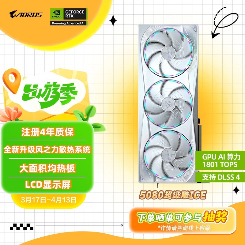  AORUS GeForce RTX 5080 MASTER ICE 16G