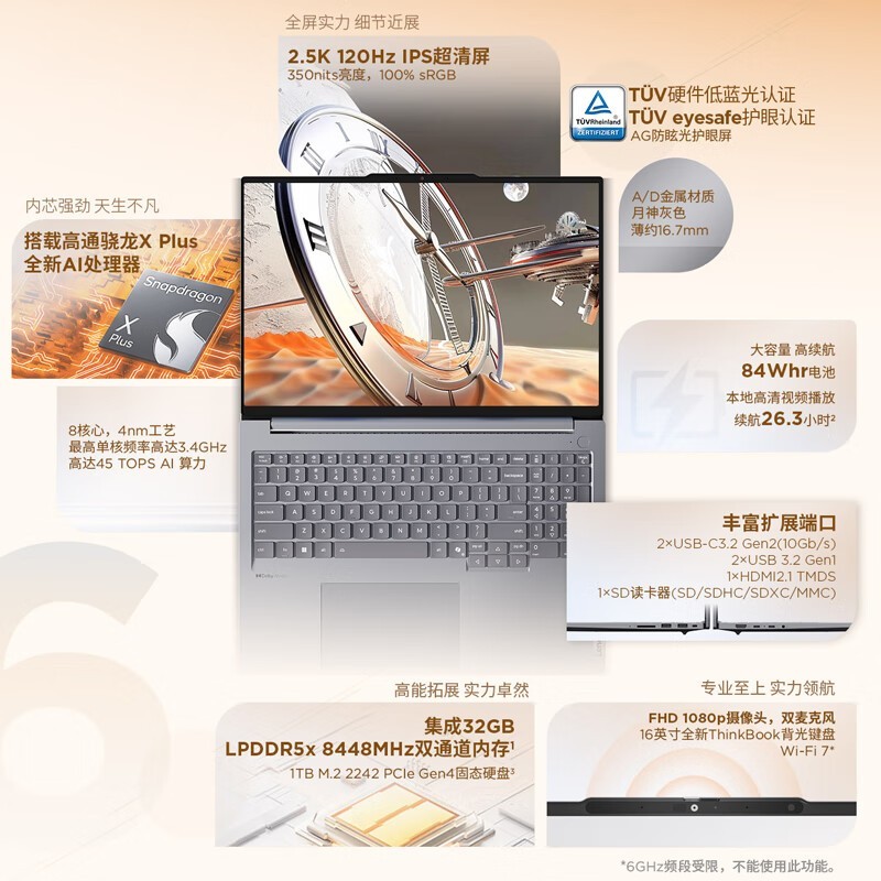 ThinkBook 16 2025骁龙版AIPC京东优惠价
