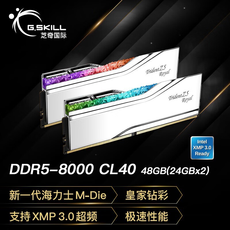 ֥ʼDDR5-8000 48GBװ̨ʽڴRGB