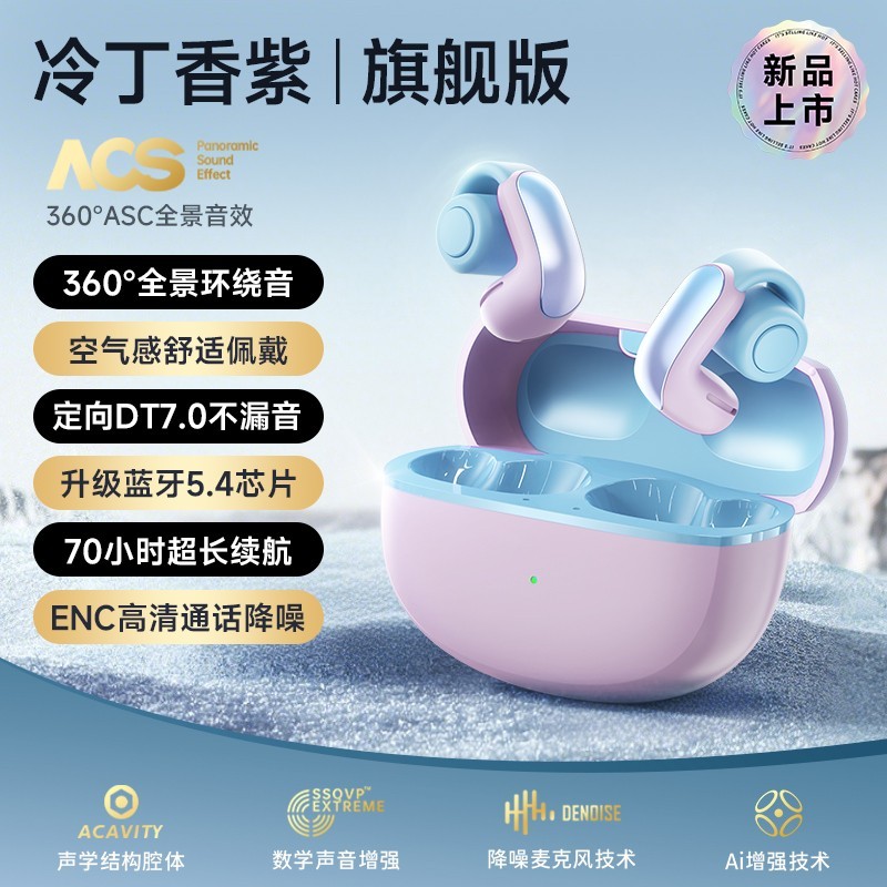 GESOON 蓝牙耳机2025新款无线耳夹式不入耳适用SONY索尼高音质正品骨传导