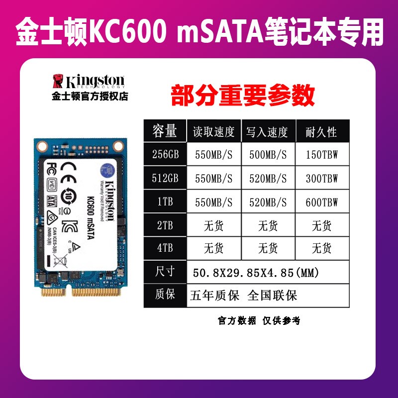 金士顿 NV3/NV2/KC3000 1T 2T台式笔记本固态硬盘M.2 NVME PCIE4.0