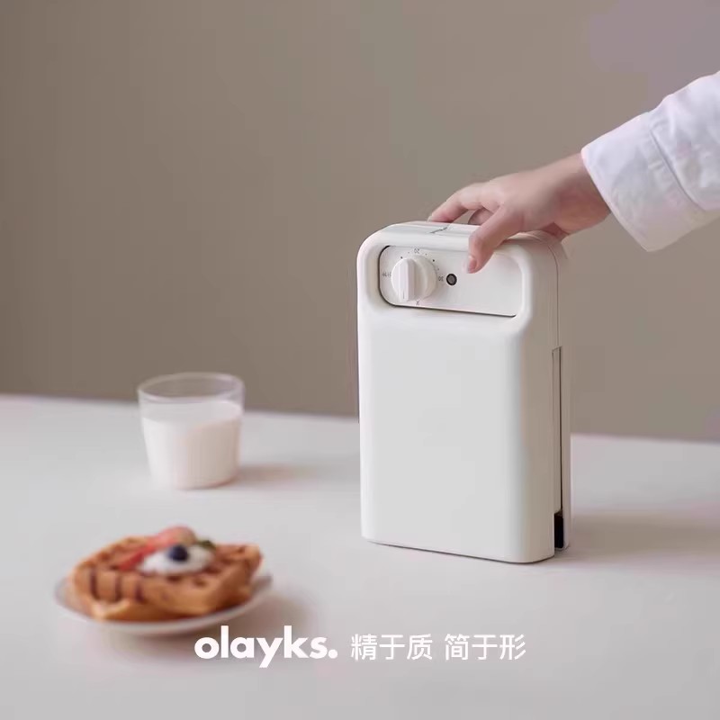 olayks 欧莱克 立时畅销日韩三明治机定时早餐机家用小型多功能华夫饼面包