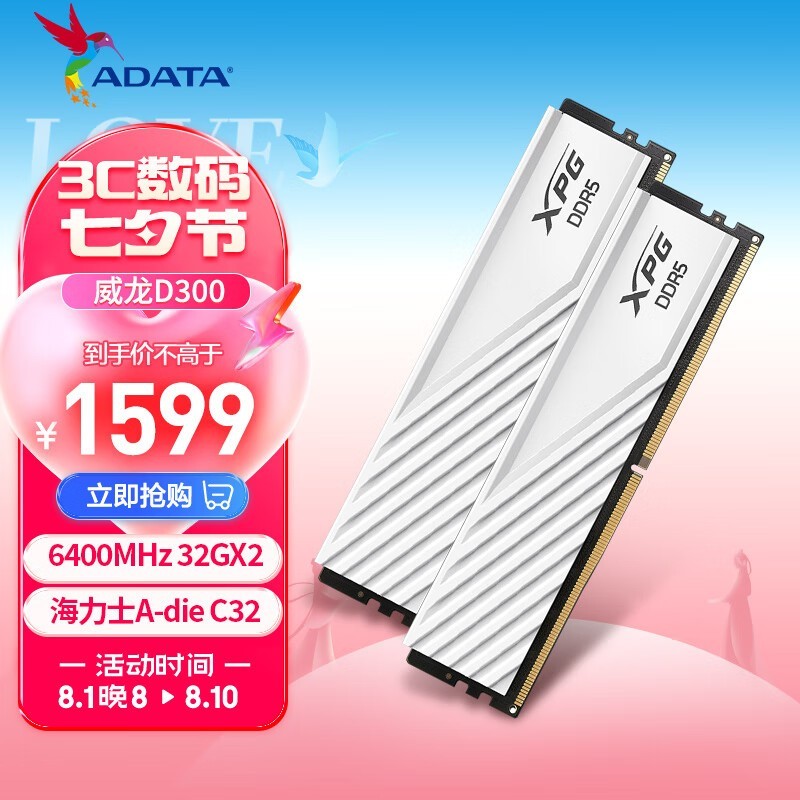 ޡ XPG D300 DDR5 6400MHz ڴװؼ۴