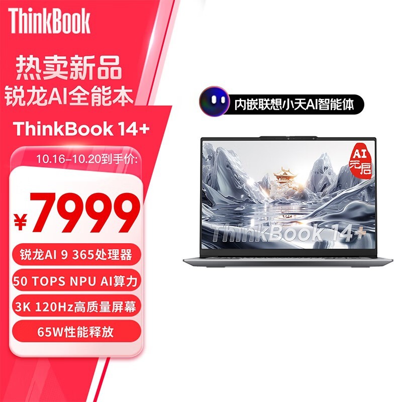 ThinkBook 14+ 2025 AIԪ(AI 9 365/32GB/1TB)