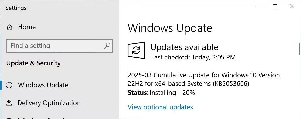 Windows 10¸ KB5053606