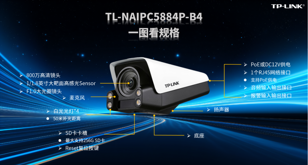 TP-Link发布停车场专用摄像机，支撑双向语音功用