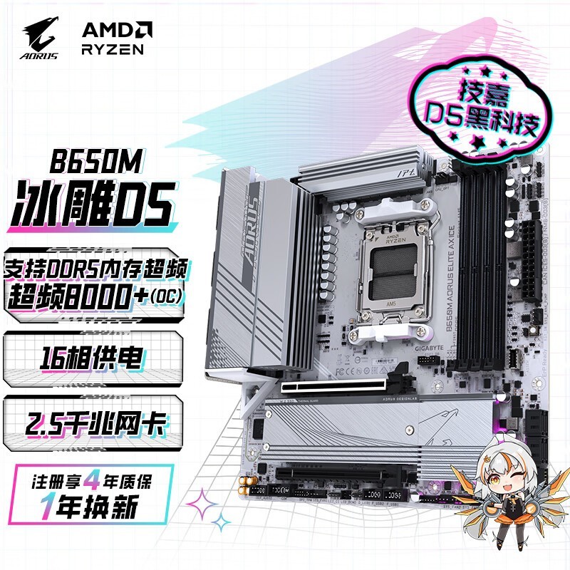 ޡB650M AORUS ELITE AX ICE1239Ԫ