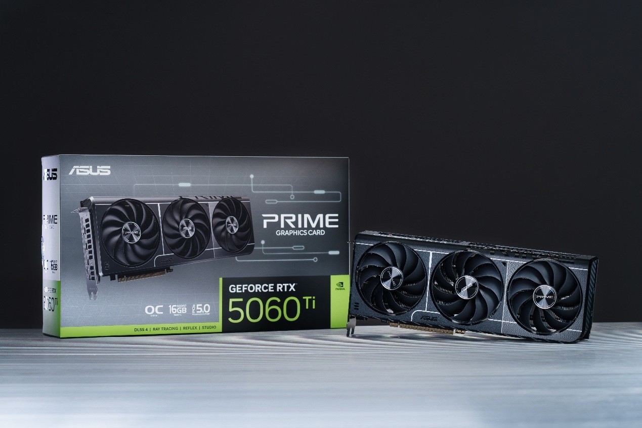 华硕RTX5060Ti系列显卡发布！50系家族再添强将
