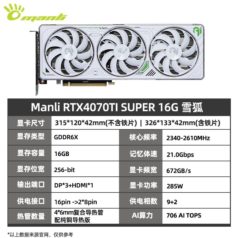 ޡ Manli GeForce RTX 4070 Ti 16GBԿ5934Ԫ