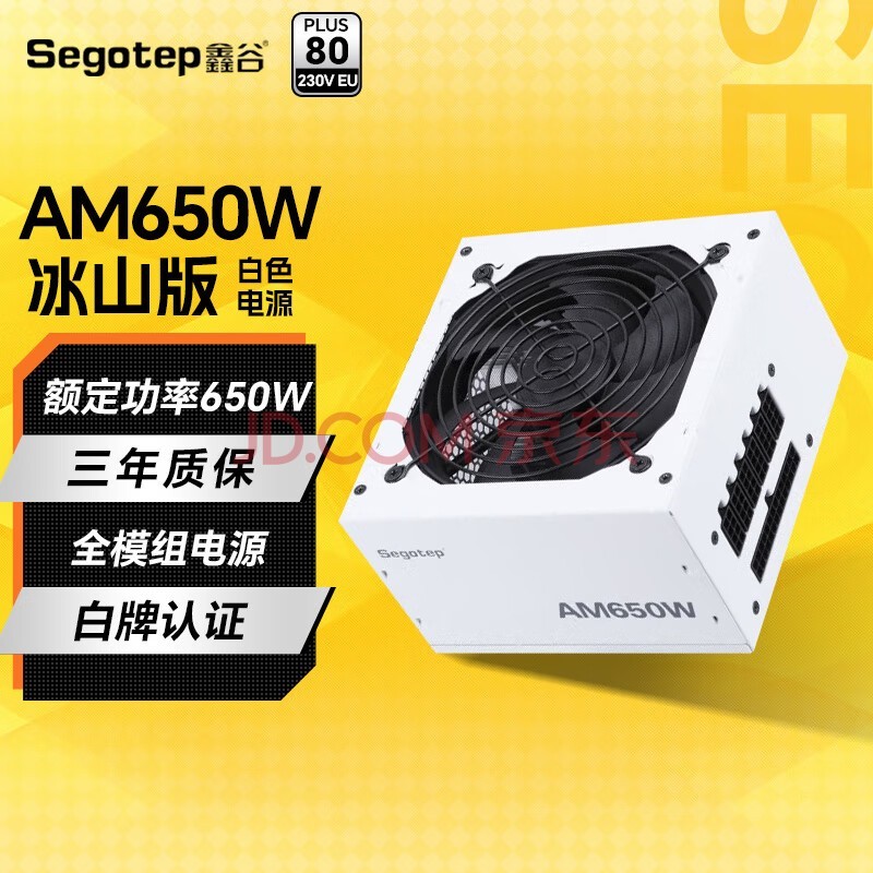 鑫谷（segotep） 电源650W台式机 ATX3.0电源全模组电脑组件主机机箱/白牌认证 AM650W 白牌模组冰山版