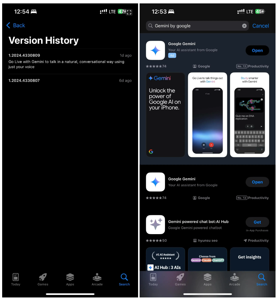 谷歌将为苹果 iPhone 推出独立的 Gemini App…