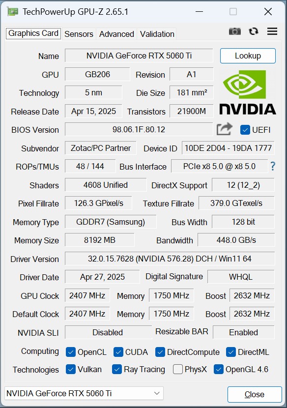 2KСڣܡɢȾѣ̩RTX 5060 Ti 8G XGAMING OC