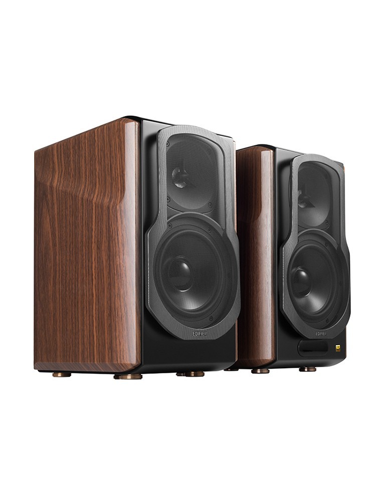 漫步者 S2000MKIII 2.0声道 居家 HiFi蓝牙音箱 黑胡桃色