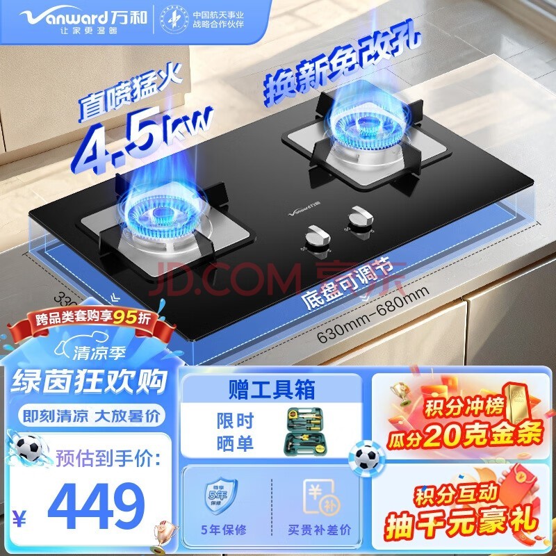 ͣVanwardȼ4.5kW ̨Ƕü˫ Ŀ׿ɵڵ ú¯ú JZY-B7L51Һ