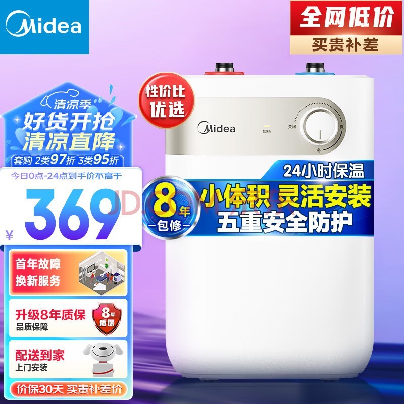 ģMidea5ϳˮˮСڵȫСռС1650W F05-15A1(S)