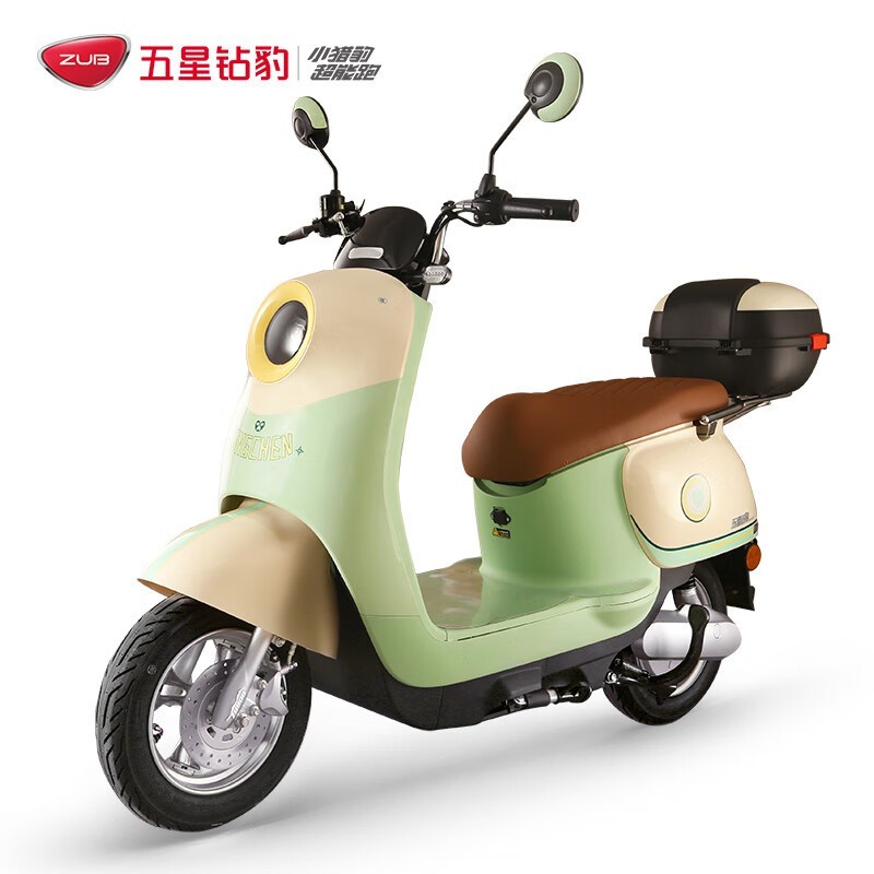 ZUB 五星钻豹 G2 电动摩托车 ZB1200DT-37 星空牛果绿