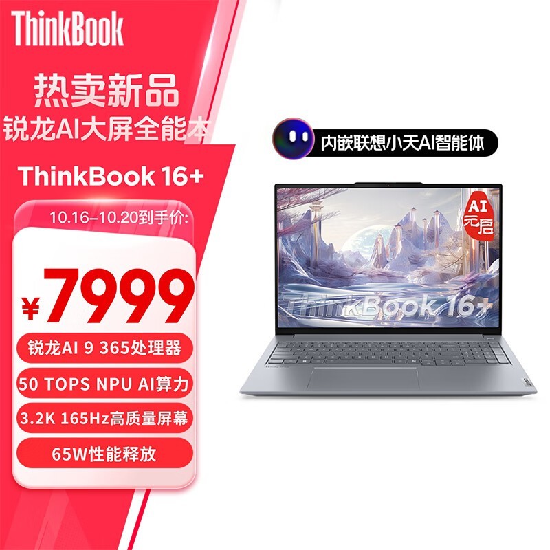 ThinkBook 16+ 2025 AIԪ(AI 9 365/32GB/1TB)