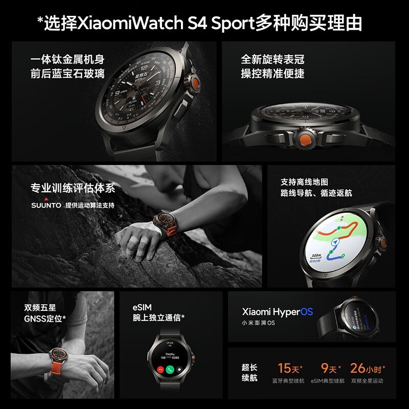 СXiaomi Watch S4 SportŻݼ1699Ԫ
