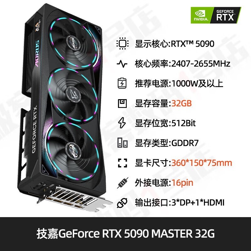 ߲ʺCOLORFUL RTX5090D 32GԿ