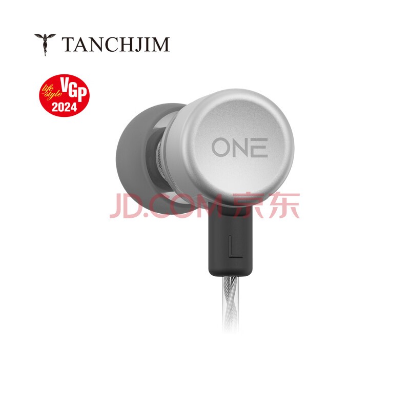 TANCHJIM天使吉米One一式入耳式HIFI发烧友高音质Type c圆孔有线带麦适用于各接口手机吃鸡游戏耳机 One无麦 3.5mm接口