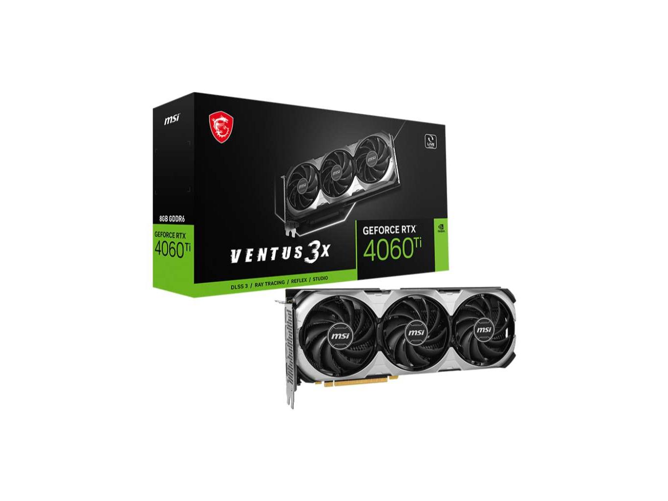 msi微星 RTX 4060 Ti GeForce RTX 4060 Ti VENTUS 3X 16G OC