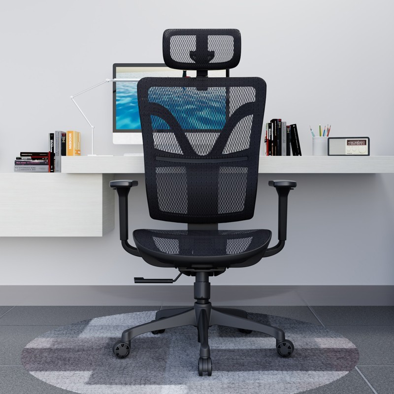 享耀家 Q3 人体工学电脑椅 幻影黑 PP脚 升降扶手