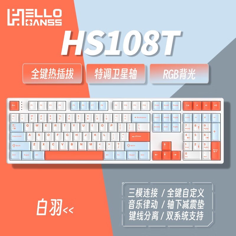 ʱŻݣHELLO GANSS HS 108TPROе̵ּ249Ԫ