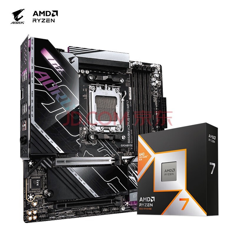 ΣGIGABYTECPUװ羺B850M AORUS PRO WIFI7+AMD7 9800X3D