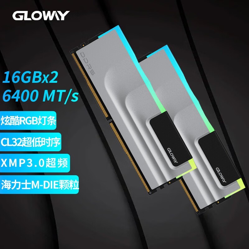 Gloway RGBϵ DDR5 6400 32GB(16GB2) ʿM-die
