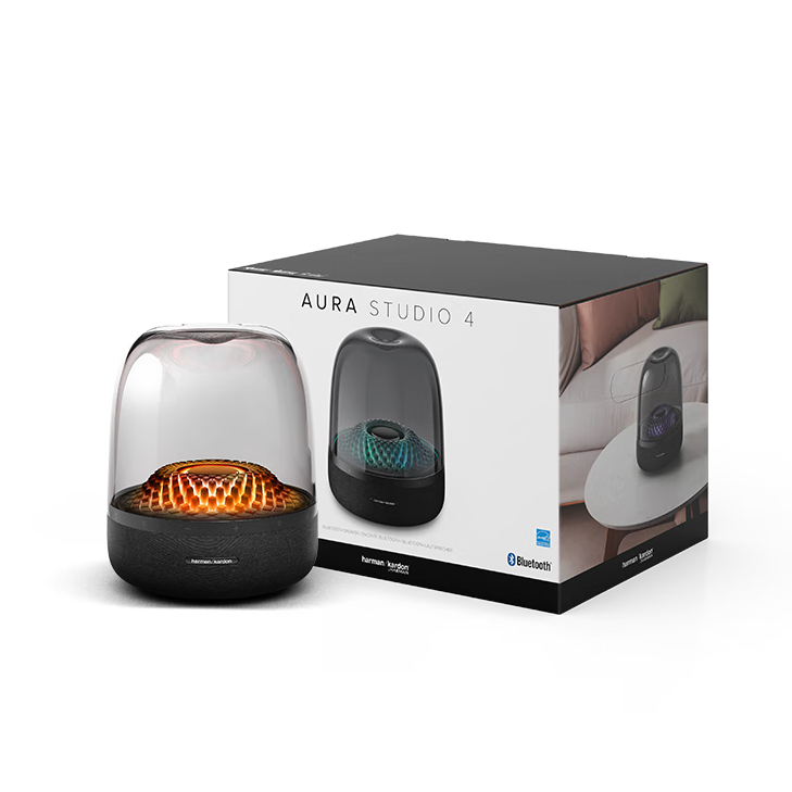 88VIP：哈曼卡顿 Aura Studio4 2.0声道 桌面 蓝牙音箱 黑色