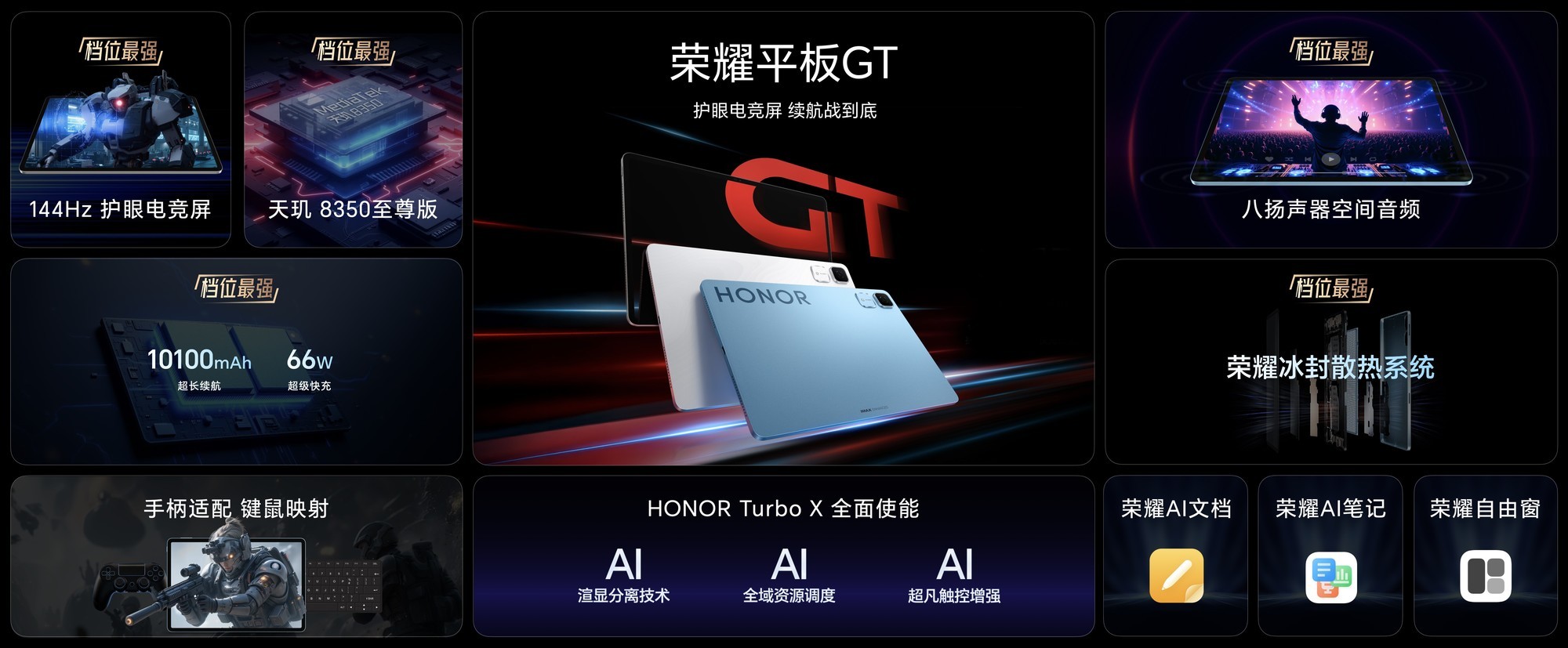 荣耀GT Pro新品发布会汇总：低至3199元起 性能配置“强如开挂”