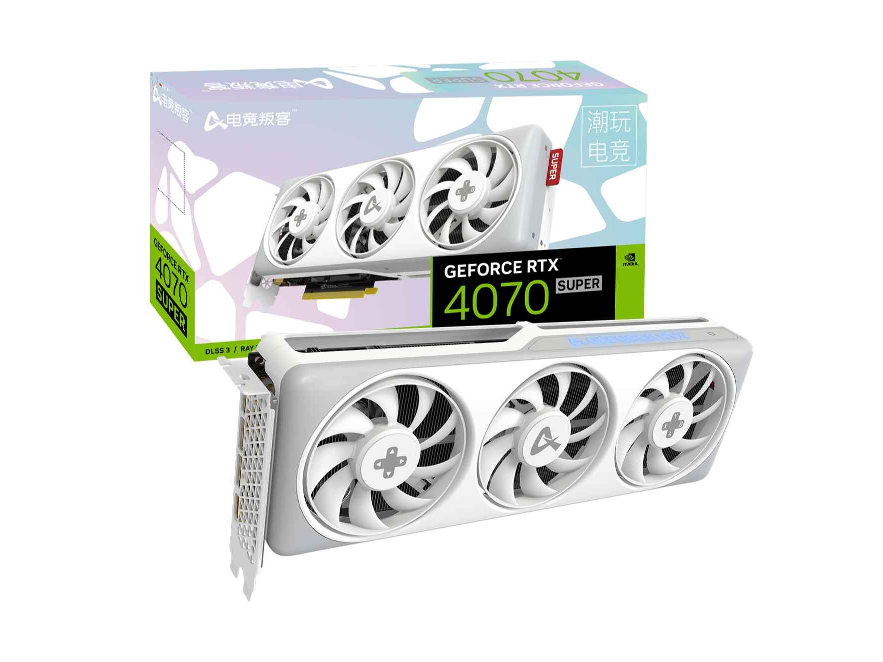AX电竞叛客(ax-gaming) RTX 4070 SUPER GEFORCE RTX 4070 SUPER X3W MAX 12GB
