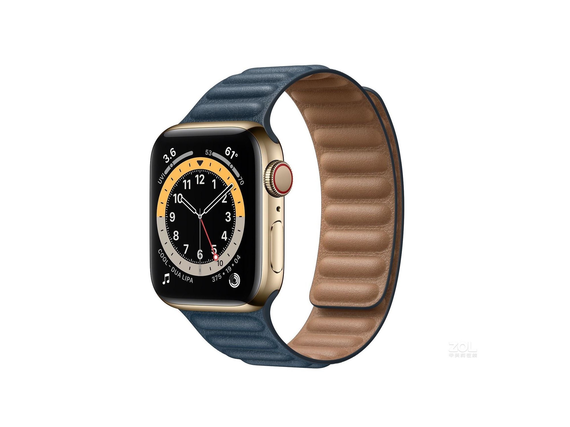 苹果(apple) Watch Series 6 40mm(GPS+蜂窝网络/不锈钢表壳/皮制链式表带)