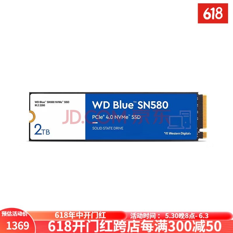 ݣWD SN580 SSD SN580 NVMe? ̬Ӳ4150MB/s Ʒ 500GB