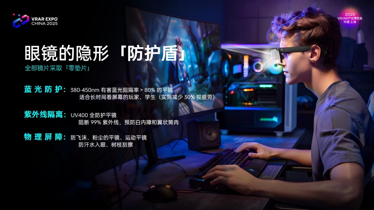 雷神AI智能眼镜亮相2025上海VR/AR博览会,共话行业技术发展新方向