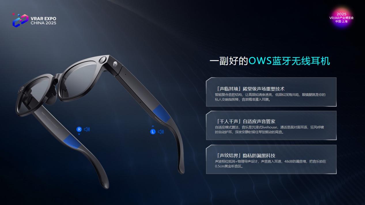雷神AI智能眼镜亮相2025上海VR/AR博览会,共话行业技术发展新方向