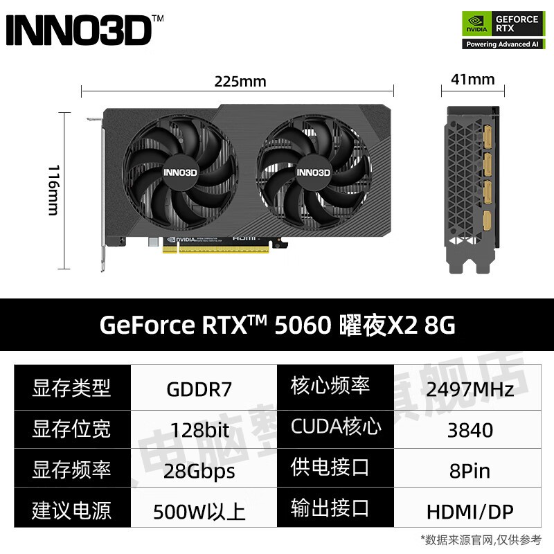 ӳRTX5060ҹ8GԿ Żݼ2499Ԫ
