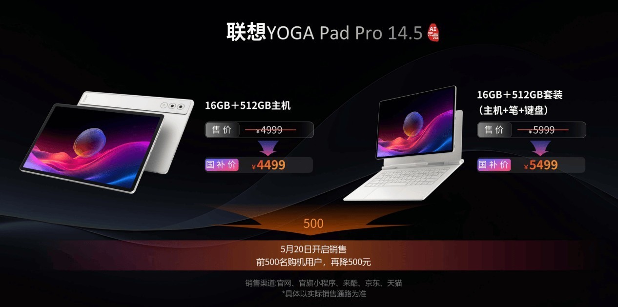 ���н���AI�����飡����YOGA Pad Pro 14.5 AIԪ������տ��ۼ�����