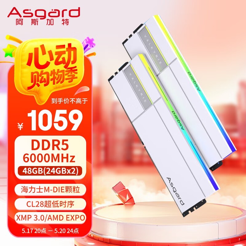 ˹48GB DDR5ڴŻݼ1013Ԫ