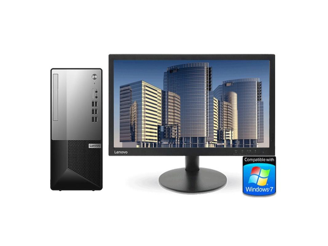 lenovo（联想） 定制Win7专业版大机箱 i3 10100/4G/1T/DVD/Win7 21.45英寸显示器