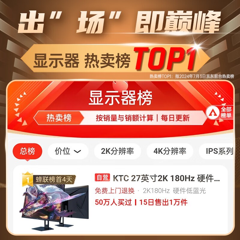 KTC H27T22C۰ʾ27Ӣ2K 180Hz749Ԫ