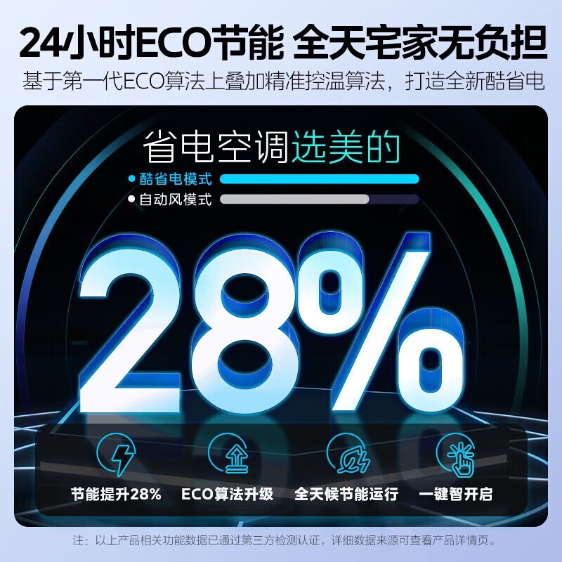美的酷省电2匹壁挂空调,多重优惠后2479元