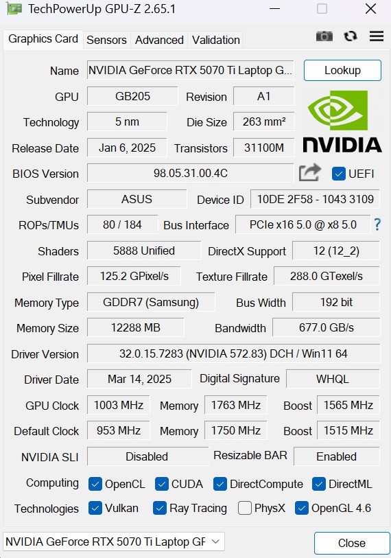 锐龙9 9955HX3D+RTX 5070 Ti王炸组合！ROG魔霸9首测